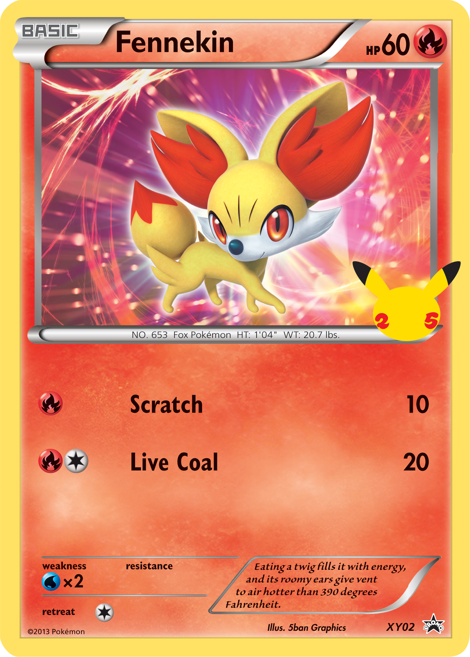 Fennekin (XY02) (Jumbo Card) [First Partner Pack] | Tabernacle Games