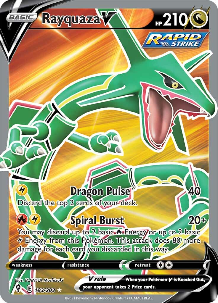 Rayquaza V (193/203) [Sword & Shield: Evolving Skies] | Tabernacle Games