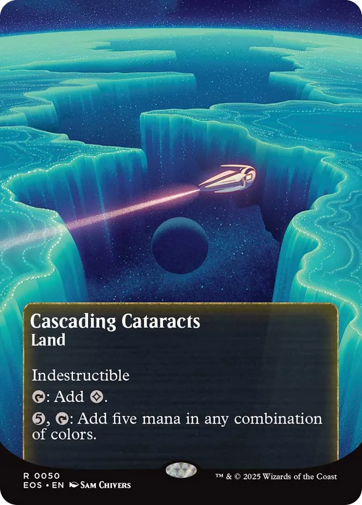 Cascading Cataracts (0050) (Borderless) [Edge of Eternities: Stellar Sights] | Maze of Fitzroy