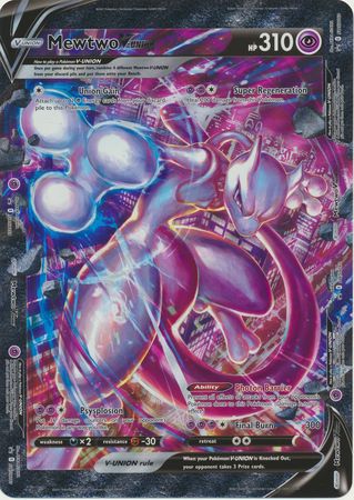 Mewtwo V-Union (Jumbo Card) [Sword & Shield: Black Star Promos] | Tabernacle Games