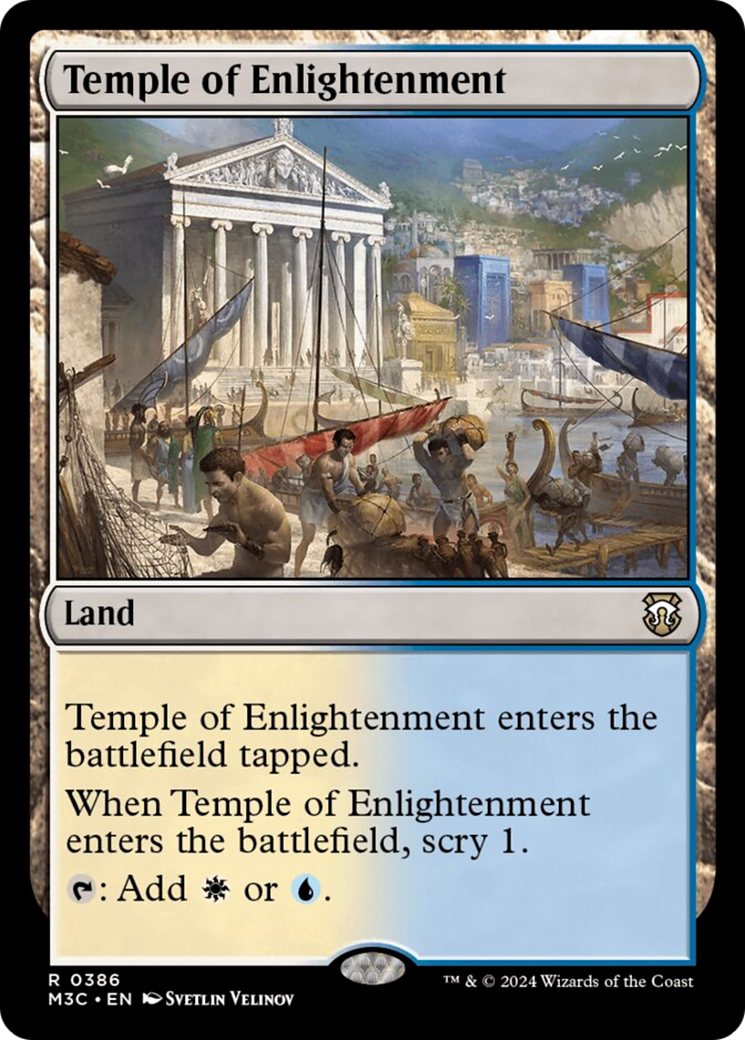 Temple of Enlightenment (Ripple Foil) [Modern Horizons 3 Commander] | Tabernacle Games