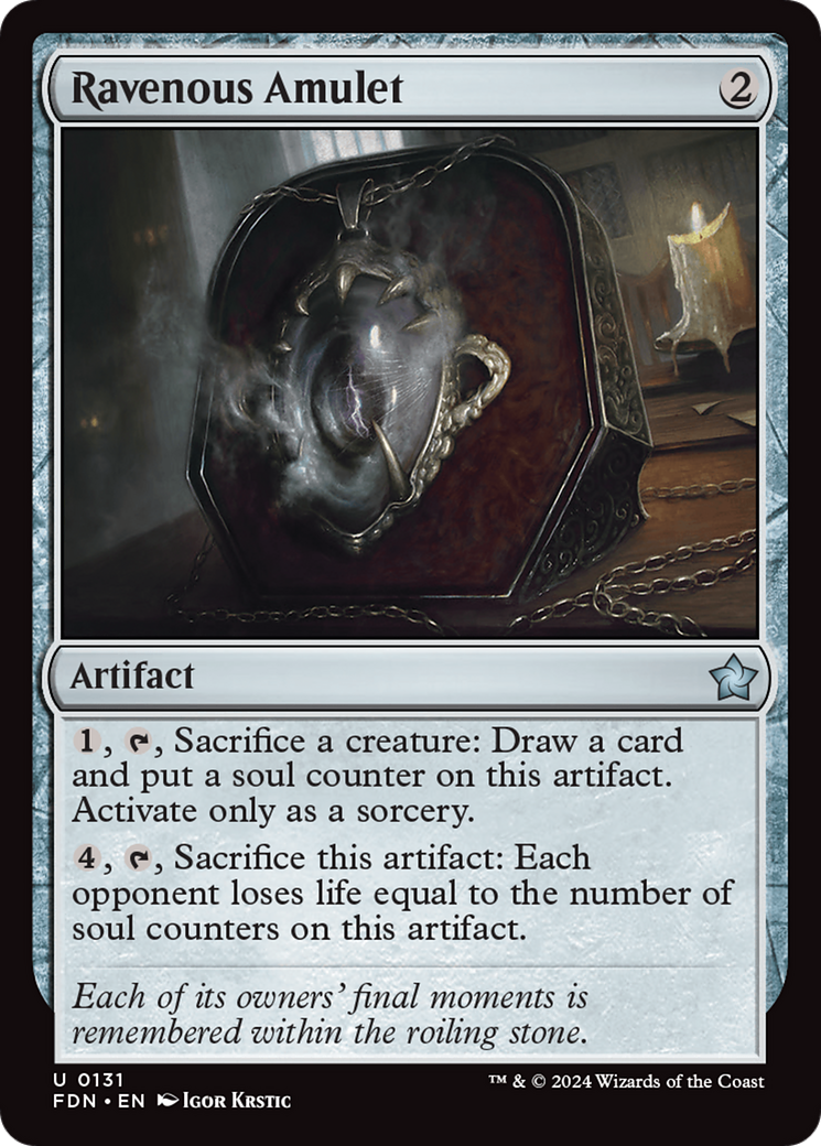 Ravenous Amulet [Foundations] | Tabernacle Games