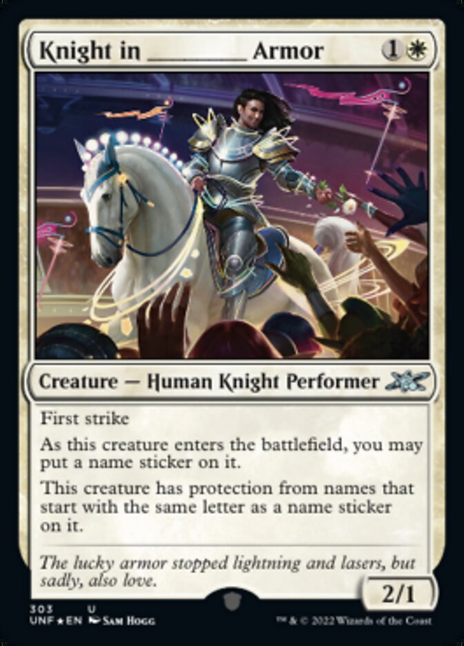 Knight in _____ Armor (Galaxy Foil) [Unfinity] | Tabernacle Games