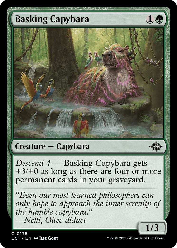 Basking Capybara [The Lost Caverns of Ixalan] | Tabernacle Games