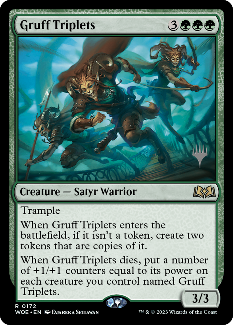 Gruff Triplets (Promo Pack) [Wilds of Eldraine Promos] | Tabernacle Games