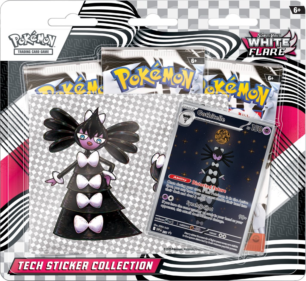 [LIMIT ONE PER CUSTOMER] White Flare Tech Sticker Collection | Tabernacle Games