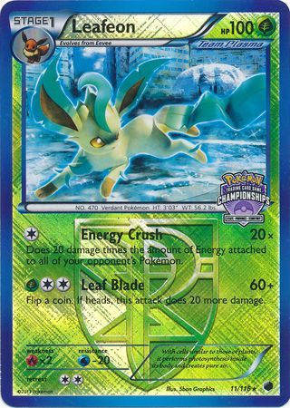Leafeon (11/116) (States Championship Promo) [Black & White: Plasma Freeze] | Tabernacle Games