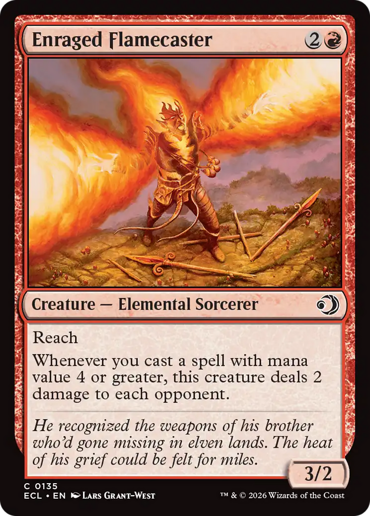 Enraged Flamecaster [Lorwyn Eclipsed] | Tabernacle Games