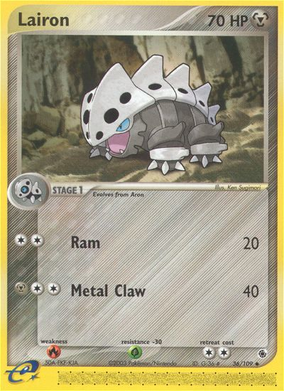 Lairon (36/109) [EX: Ruby & Sapphire] | Tabernacle Games