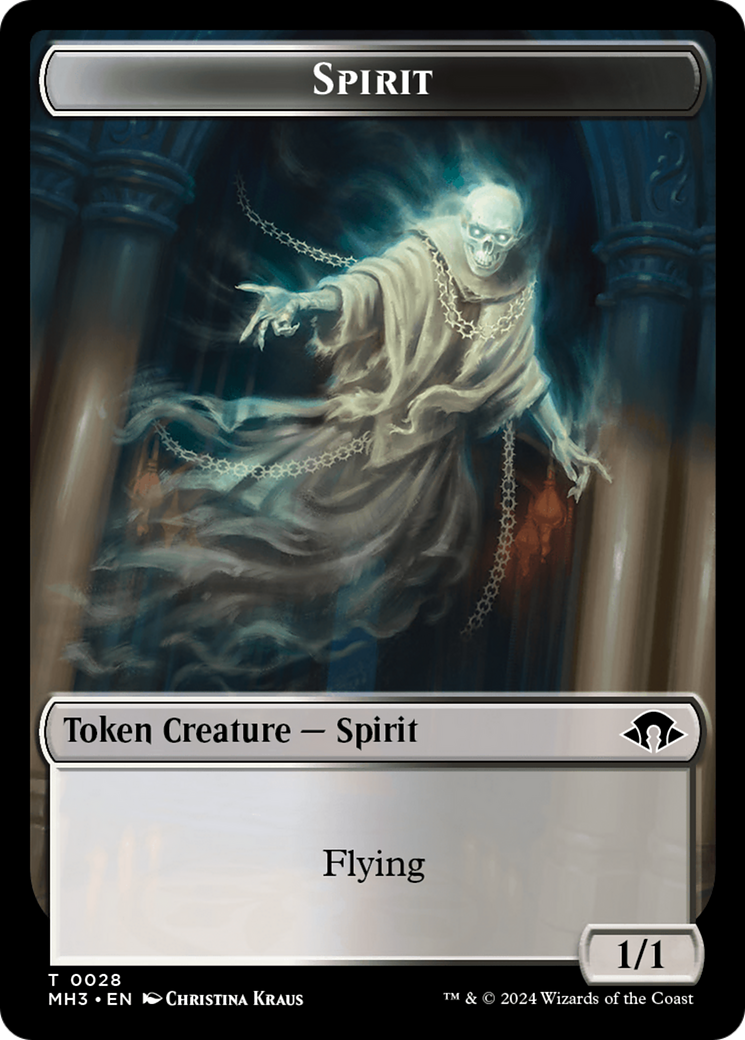 Phyrexian Germ // Spirit (0028) Double-Sided Token [Modern Horizons 3 Tokens] | Tabernacle Games