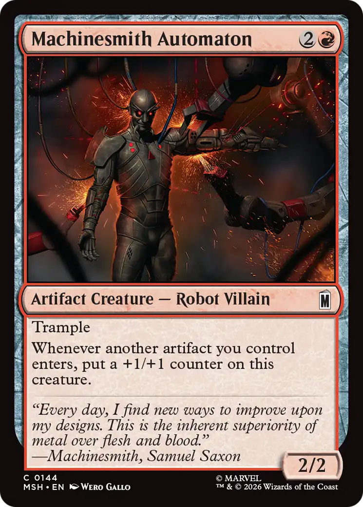 Machinesmith Automaton [Marvel Super Heroes] | Tabernacle Games