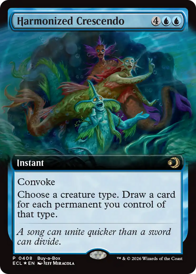 Harmonized Crescendo (Extended Art) (Buy-A-Box) [Lorwyn Eclipsed] | Tabernacle Games