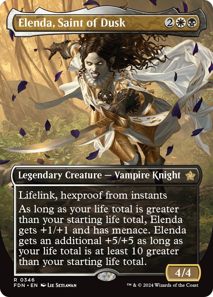 Elenda, Saint of Dusk (Borderless) [Foundations] | Tabernacle Games