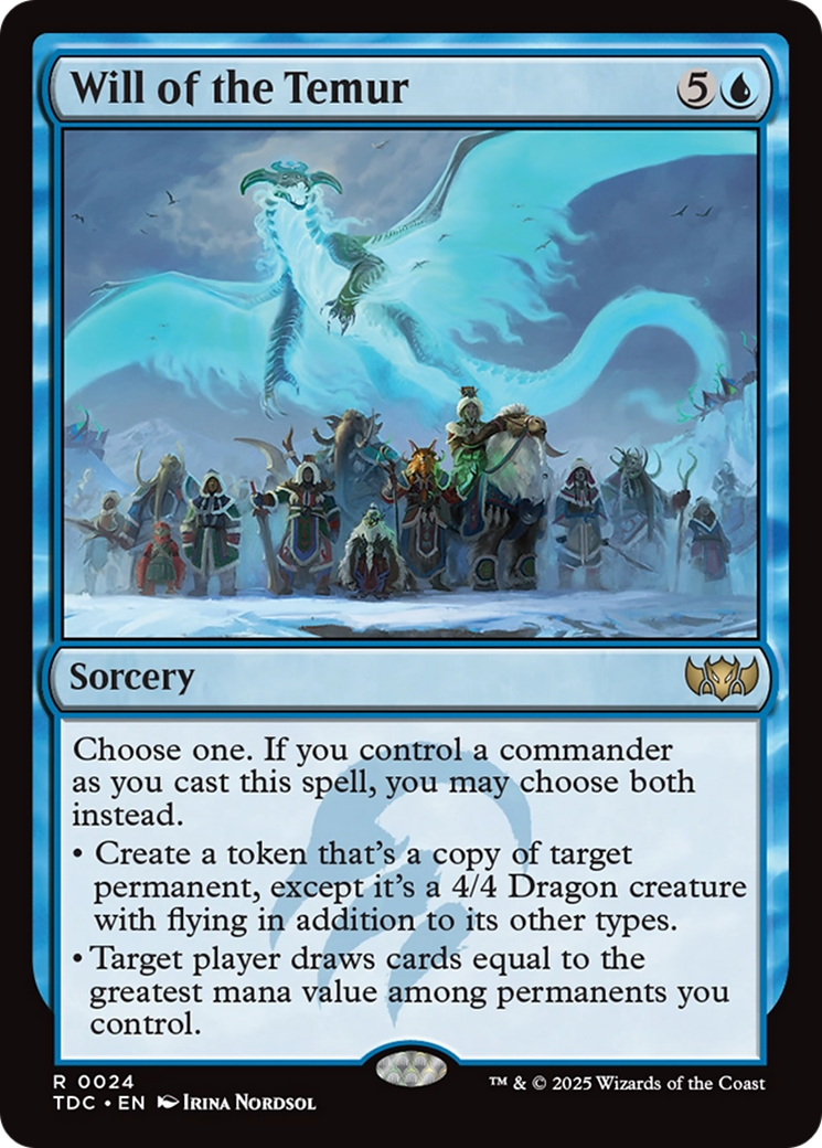 Will of the Temur [Tarkir: Dragonstorm Commander] | Tabernacle Games