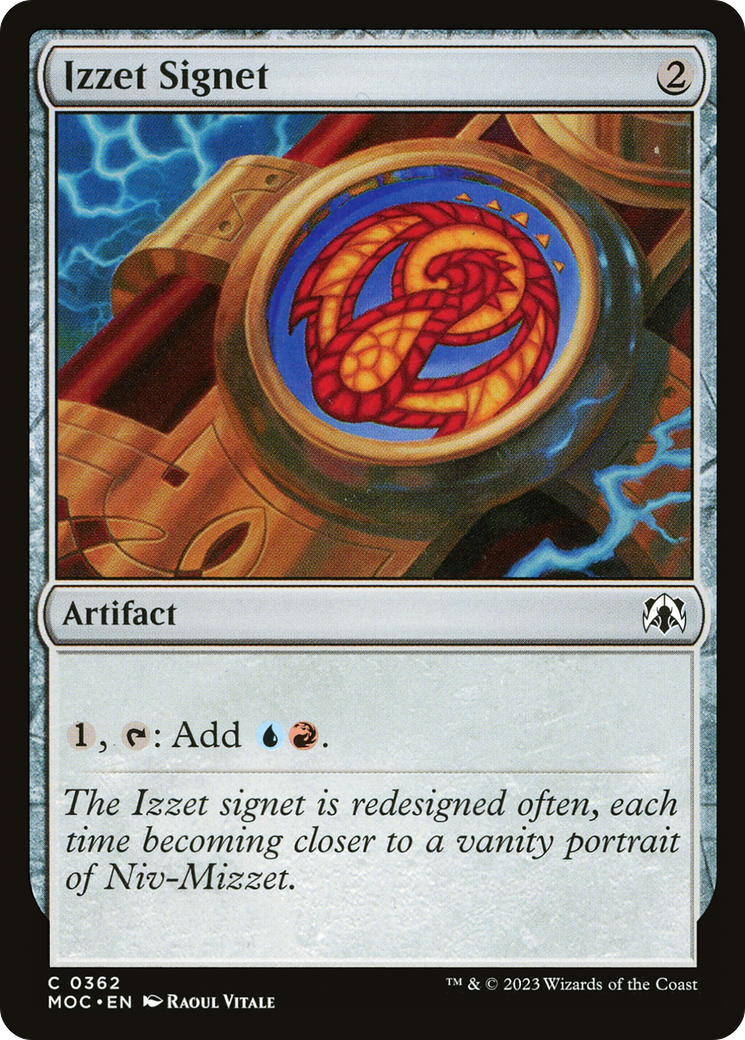 Izzet Signet [March of the Machine Commander] | Tabernacle Games