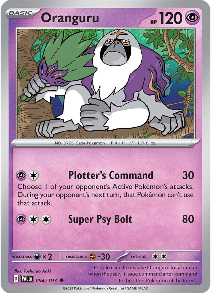 Oranguru (094/193) [Scarlet & Violet: Paldea Evolved] | Tabernacle Games