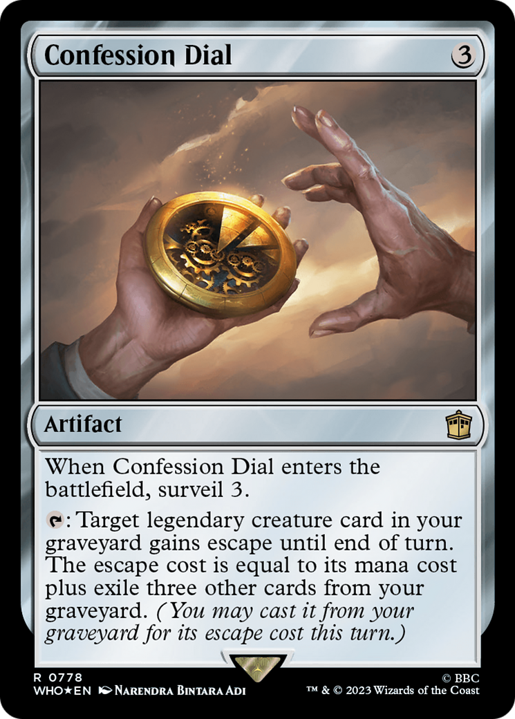 Confession Dial (Surge Foil) [Doctor Who] | Tabernacle Games