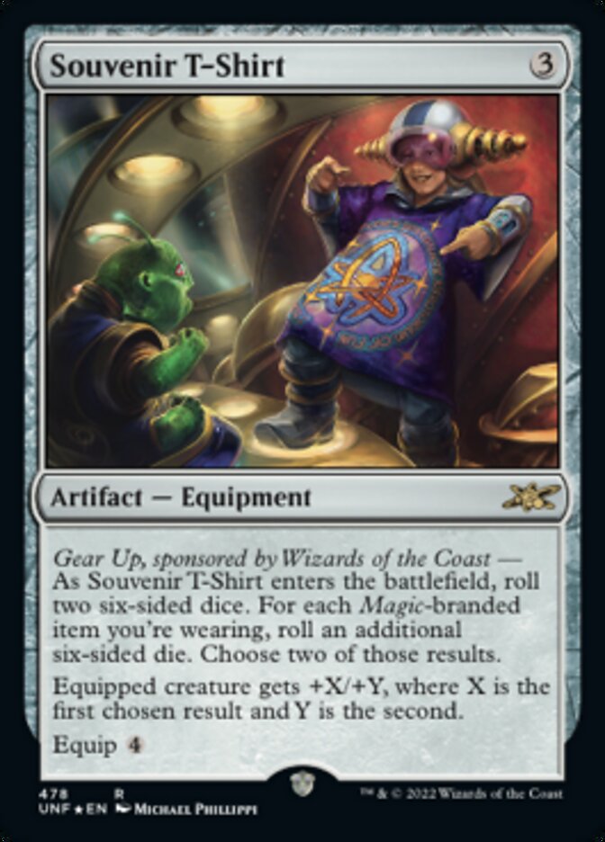 Souvenir T-Shirt (Galaxy Foil) [Unfinity] | Tabernacle Games