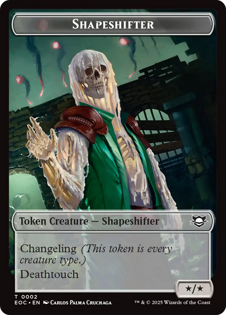 Shapeshifter // Golem (0013) Double-Sided Token [Edge of Eternities Commander Tokens] | Tabernacle Games