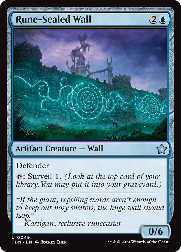 Rune-Sealed Wall [Foundations] | Tabernacle Games