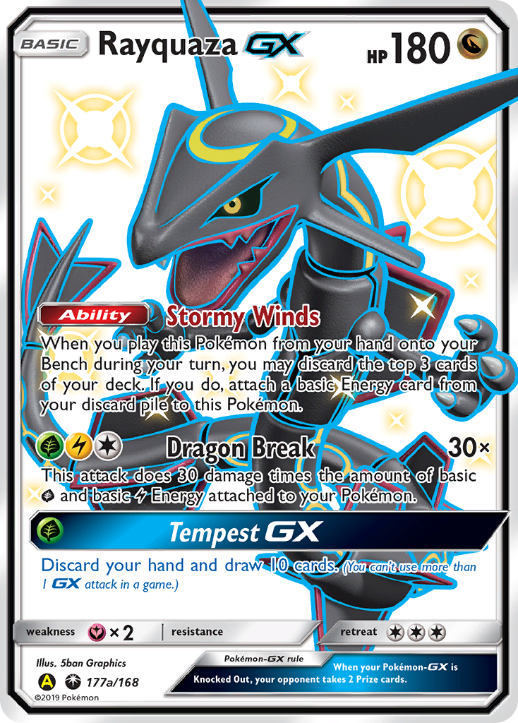 Rayquaza GX (177a/168) [Alternate Art Promos] | Tabernacle Games