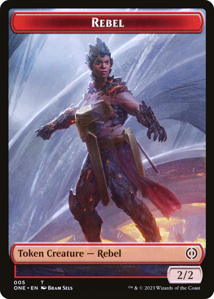 Rebel Token [Phyrexia: All Will Be One Tokens] | Tabernacle Games