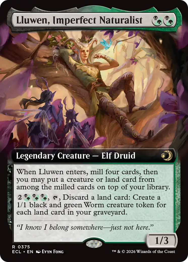 Lluwen, Imperfect Naturalist (Extended Art) [Lorwyn Eclipsed] | Tabernacle Games