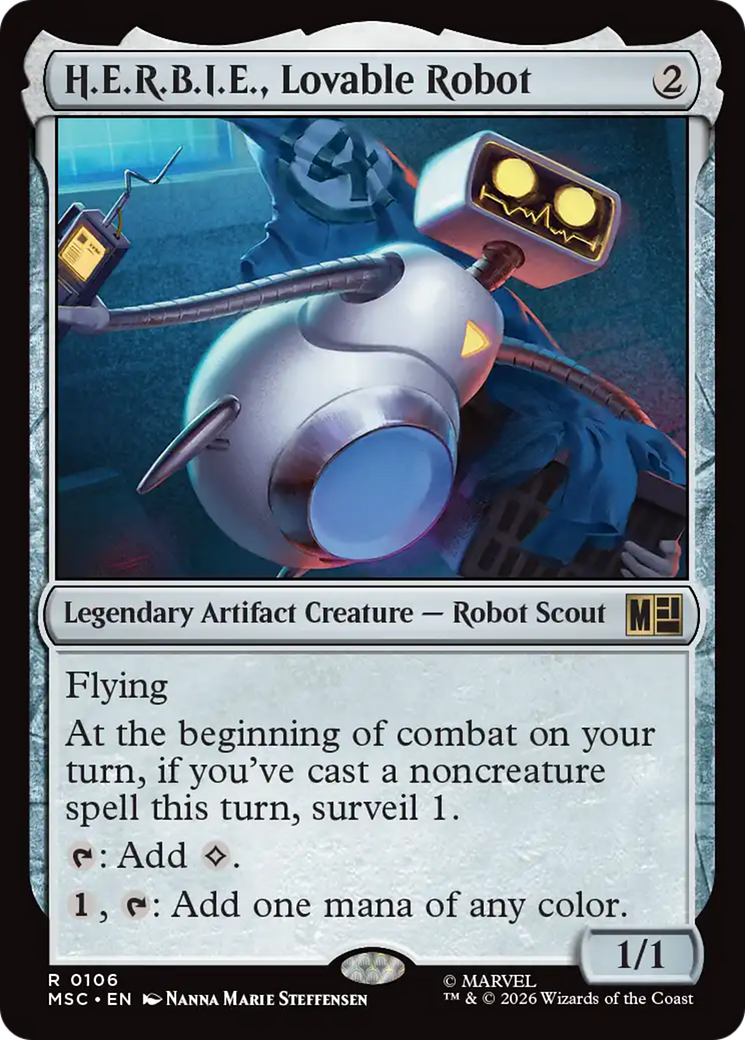 H.E.R.B.I.E., Lovable Robot (Surge Foil) [Marvel Super Heroes Commander] | Tabernacle Games