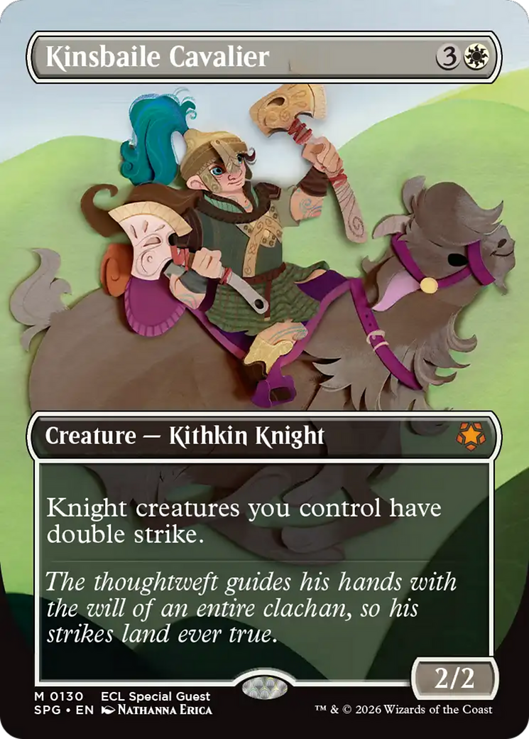 Kinsbaile Cavalier (Borderless) [Lorwyn Eclipsed Special Guests] | Tabernacle Games