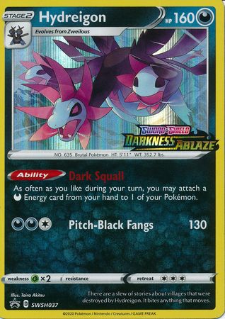 Hydreigon (SWSH037) (Prerelease Promo) [Sword & Shield: Black Star Promos] | Tabernacle Games