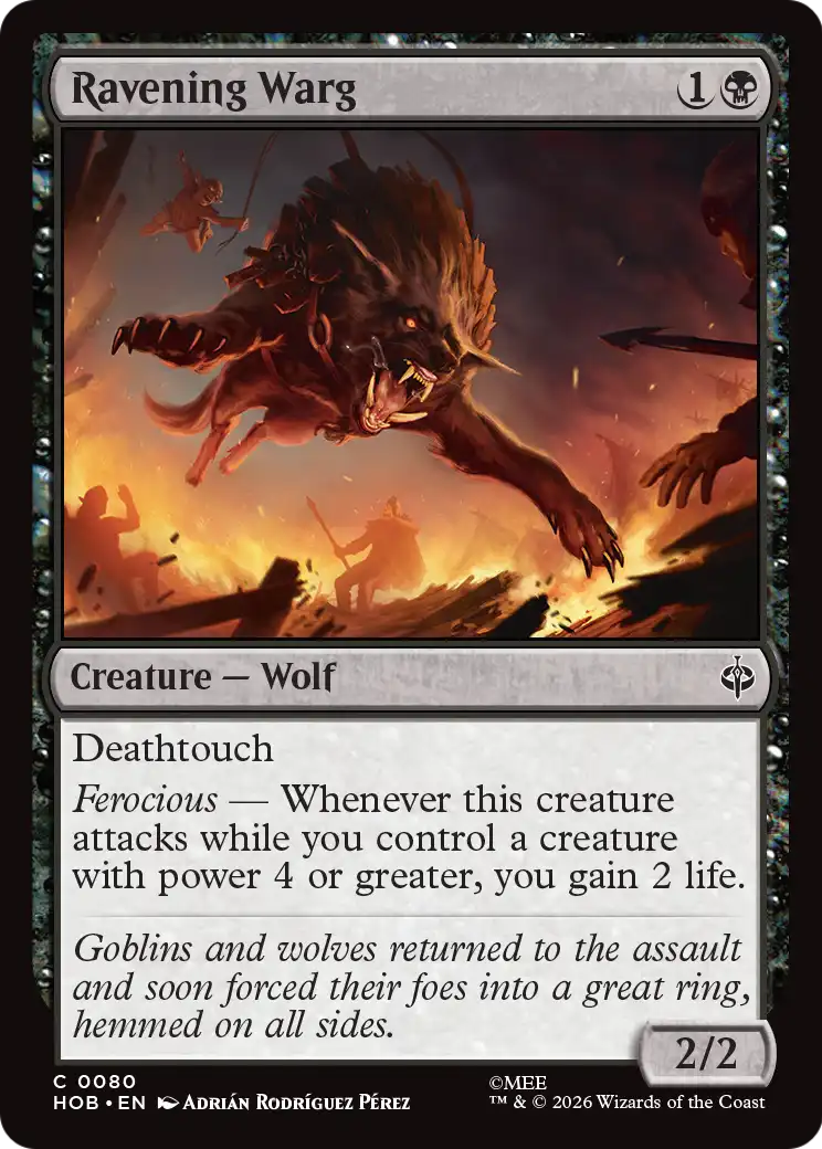 Ravening Warg [The Hobbit] | Tabernacle Games