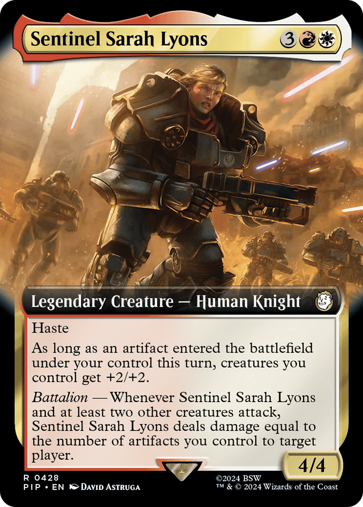 Sentinel Sarah Lyons (Extended Art) [Fallout] | Tabernacle Games