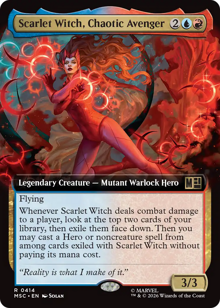 Scarlet Witch, Chaotic Avenger (Extended Art) [Marvel Super Heroes Commander] | Tabernacle Games
