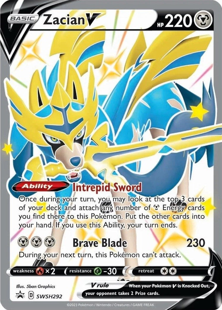 Zacian V (SWSH292) [Sword & Shield: Black Star Promos] | Tabernacle Games