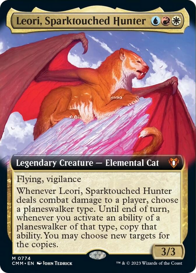 Leori, Sparktouched Hunter (Extended Art) [Commander Masters] | Tabernacle Games