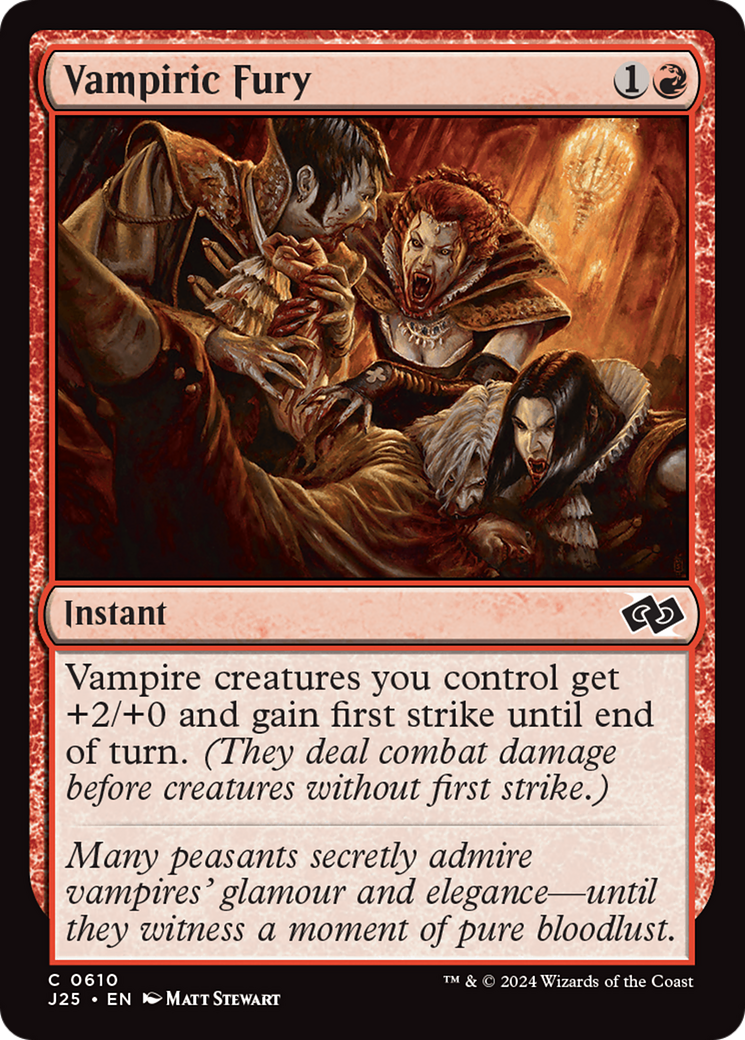 Vampiric Fury [Foundations Jumpstart] | Tabernacle Games