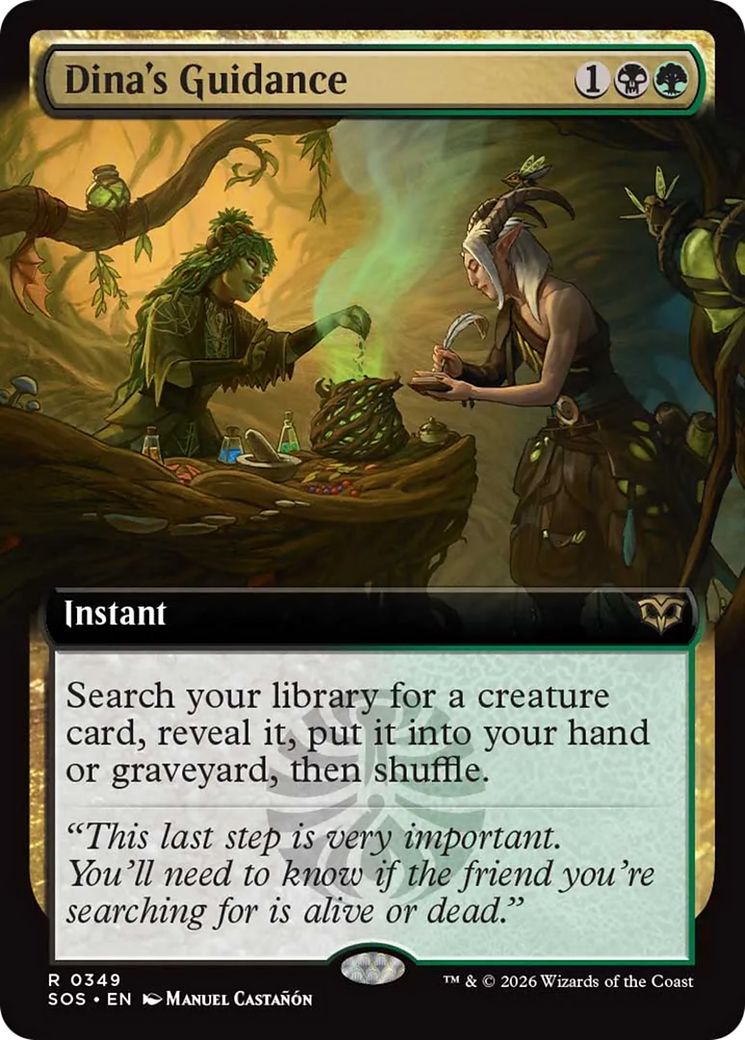 Dina's Guidance (Extended Art) [Secrets of Strixhaven] | Tabernacle Games