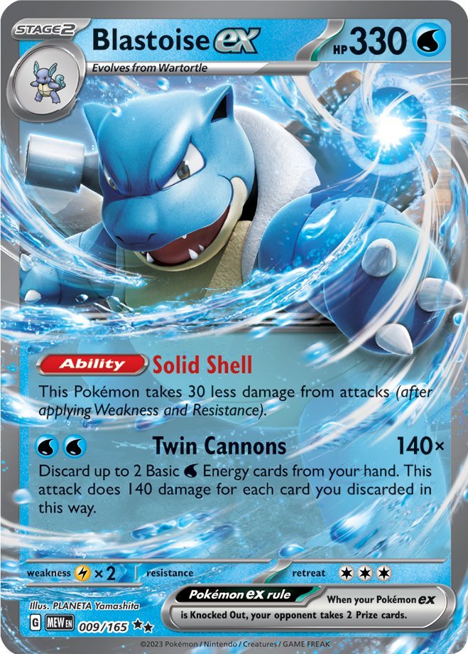 Blastoise ex (009/165) [Scarlet & Violet: 151] | Tabernacle Games