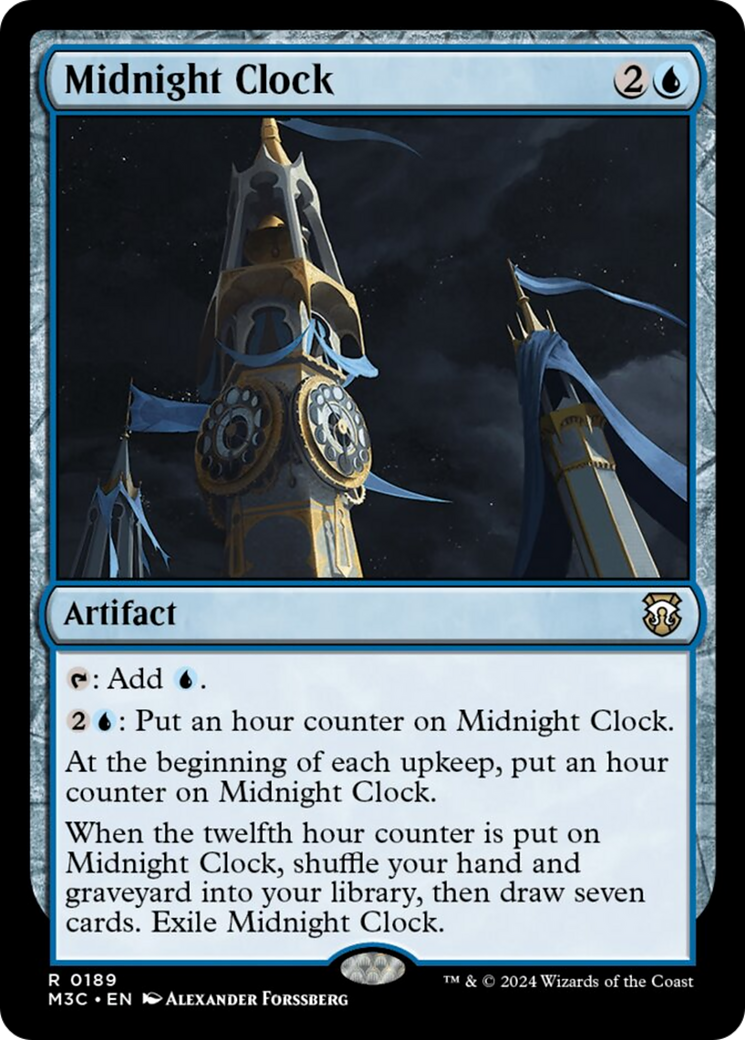 Midnight Clock (Ripple Foil) [Modern Horizons 3 Commander] | Tabernacle Games