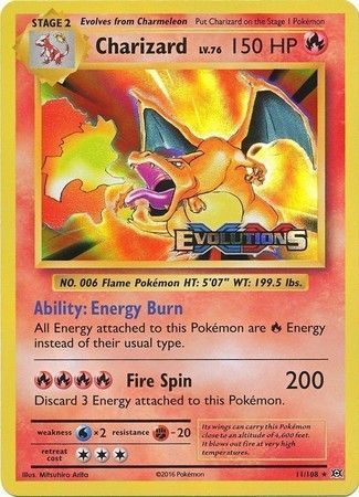 Charizard (11/108) (XY Evolutions Prerelease) [XY: Black Star Promos] | Tabernacle Games