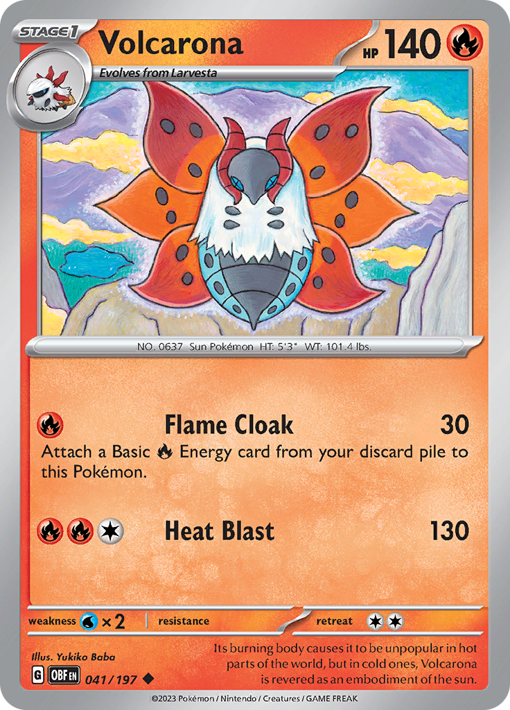 Volcarona (041/197) [Scarlet & Violet: Obsidian Flames] | Tabernacle Games