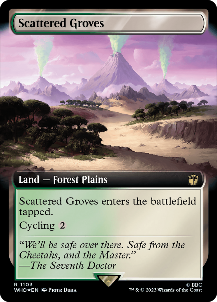 Scattered Groves (Extended Art) (Surge Foil) [Doctor Who] | Tabernacle Games