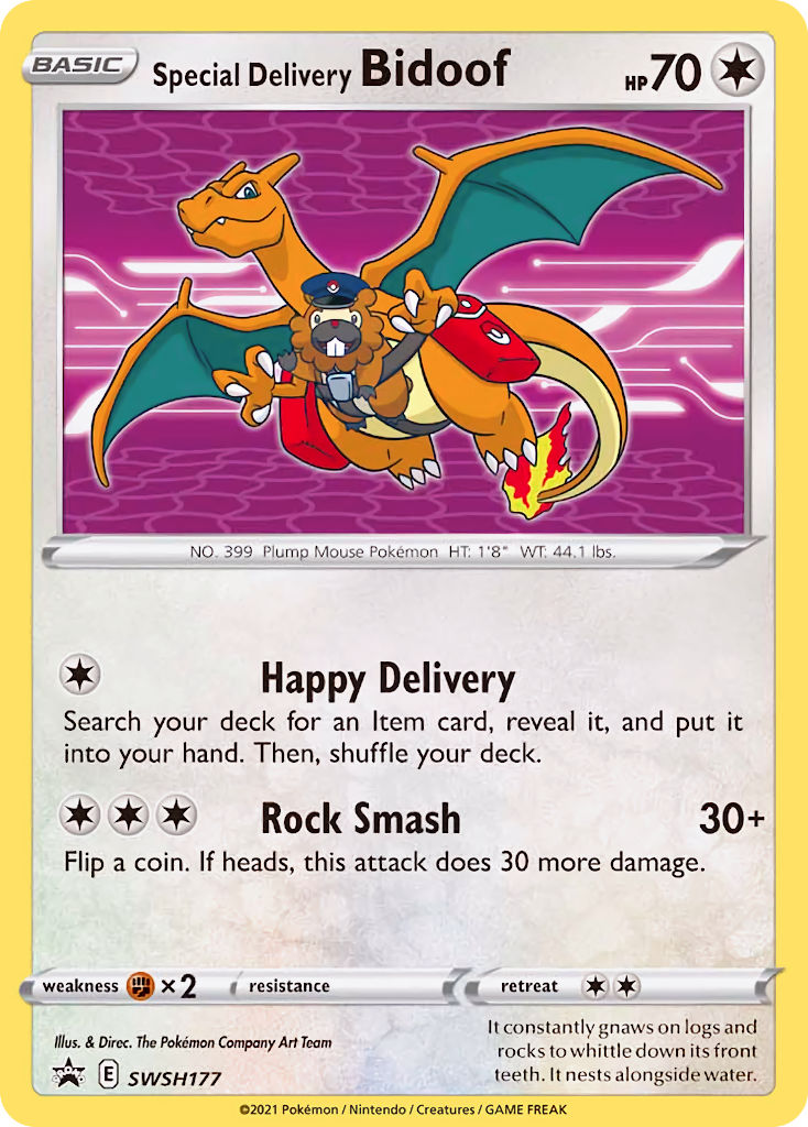 Special Delivery Bidoof (SWSH177) [Sword & Shield: Black Star Promos] | Tabernacle Games