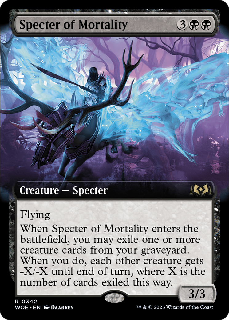 Specter of Mortality (Extended Art) [Wilds of Eldraine] | Tabernacle Games