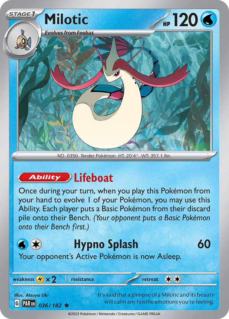 Milotic (036/182) [Scarlet & Violet: Paradox Rift] | Tabernacle Games