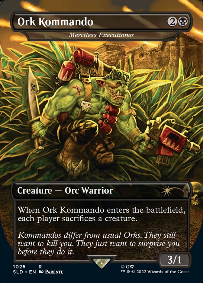 Ork Kommando - Merciless Executioner (Borderless) [Secret Lair Drop Series] | Tabernacle Games