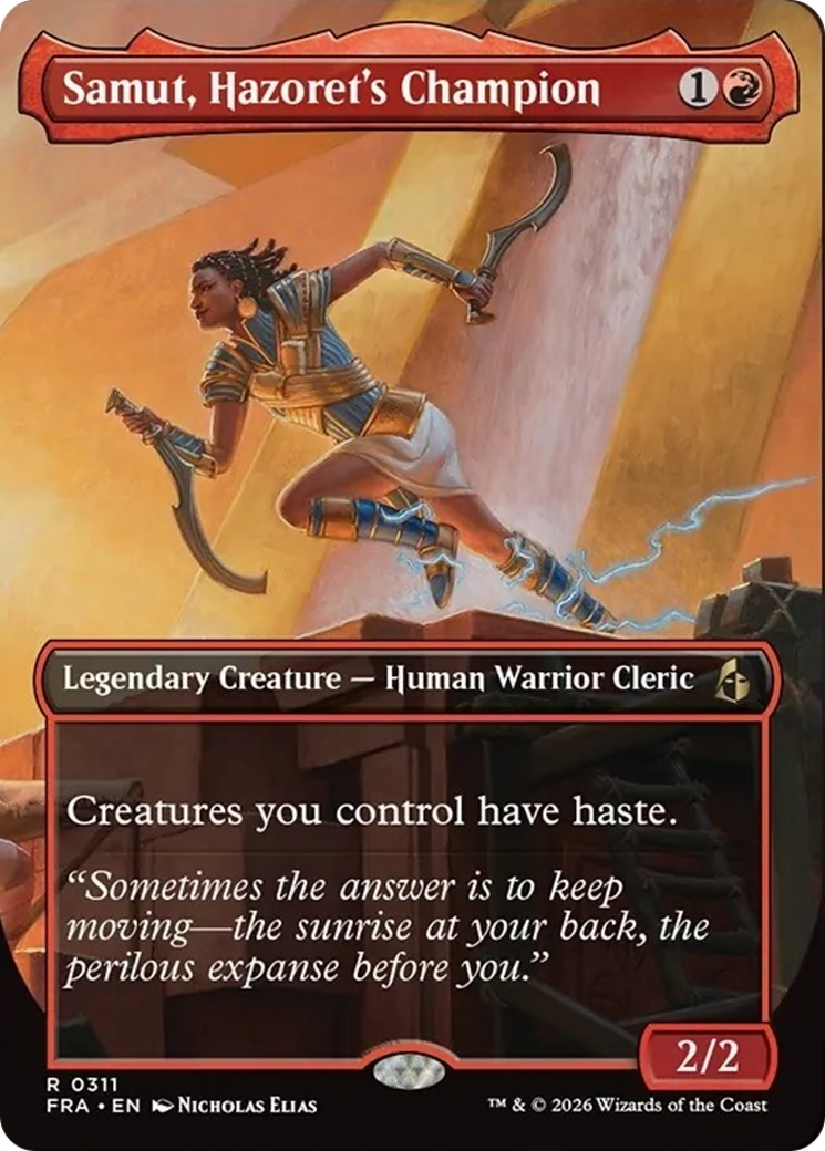 Samut, Hazoret's Champion (Borderless) [Reality Fracture] | Tabernacle Games