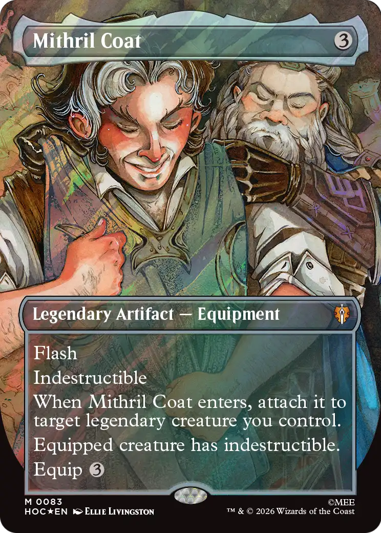 Mithril Coat (Borderless) (Surge Foil) [The Hobbit: Eternal-Legal] | Tabernacle Games