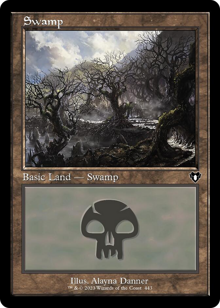 Swamp (443) (Retro) [Commander Masters] | Tabernacle Games