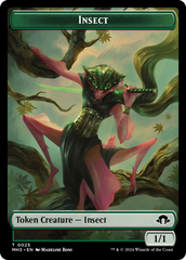 Insect // Energy Reserve Double-Sided Token [Modern Horizons 3 Tokens] | Tabernacle Games